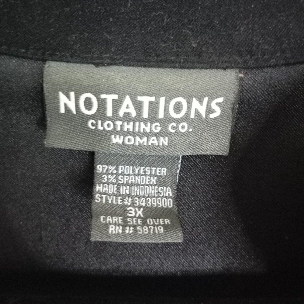 Notations Jacket Floral Embroidery Split Hem Wome… - image 2